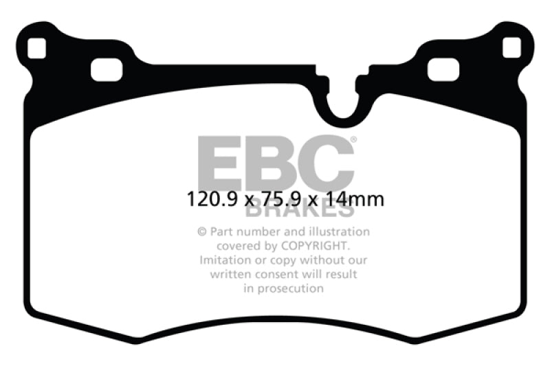 EBC Yellowstuff Brake Pads for Mini Cooper 2010-2012 - High-Performance Street and Track Use