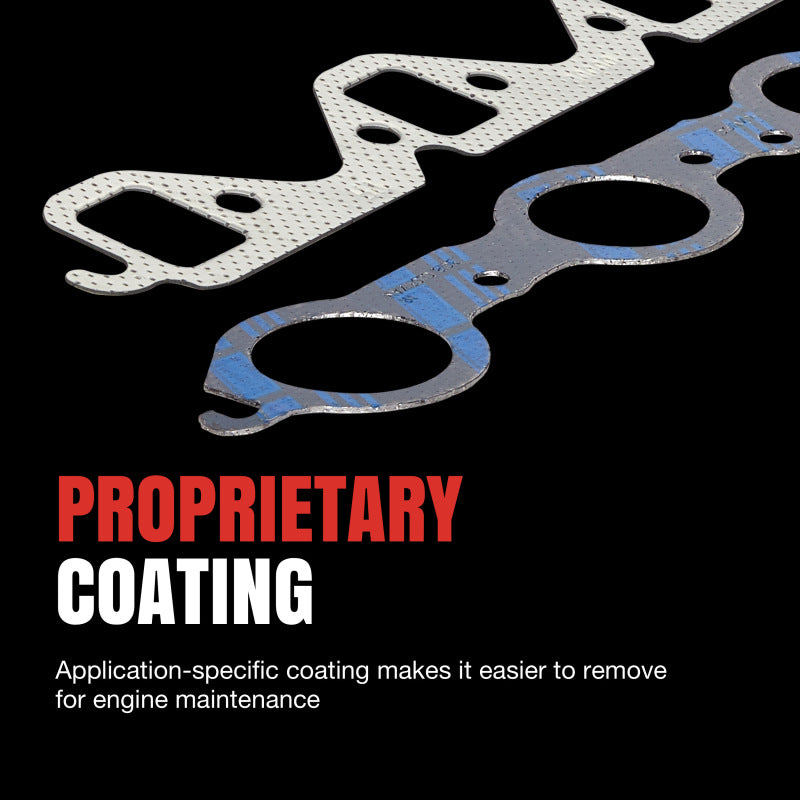 Fel-Pro 1408 Exhaust Manifold Gasket Set with Perforated Steel Core and Anti-Stick Coating