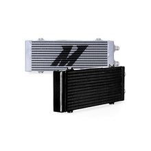 Load image into Gallery viewer, Mishimoto Universal Medium Bar and Plate Dual Pass Black Oil Cooler for Ford Mustang