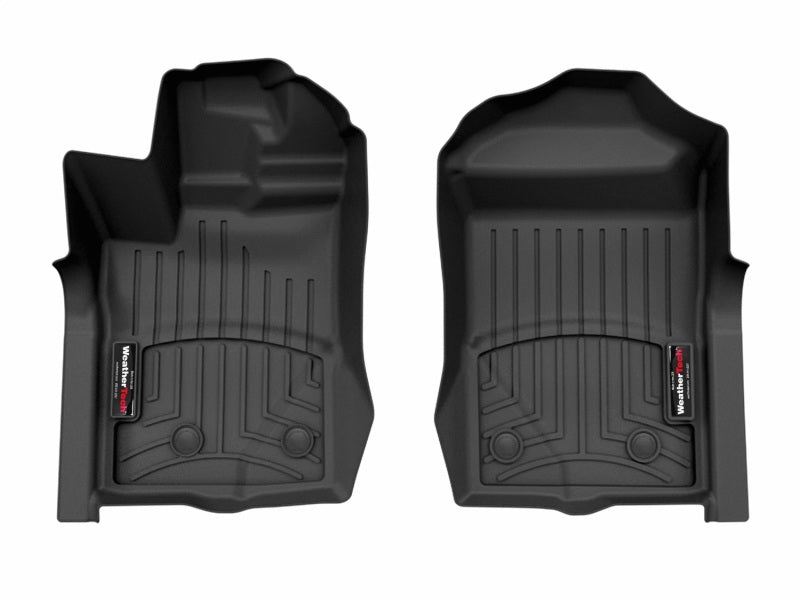 WeatherTech FloorLiner DigitalFit Front Floor Mats for 2024-2025 Ford Ranger Vinyl Floors, Black, Part Number WET4418921V