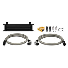 Load image into Gallery viewer, Mishimoto Universal Thermostatic 10 Row Oil Cooler Kit - Black for Ford Mustang