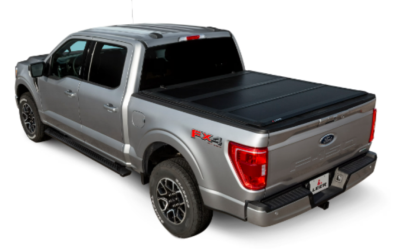 LEER Group HF350M Hard Tri-Folding Tonneau Cover for 2016-2019 Toyota Tacoma, 5 ft 2 in Bed