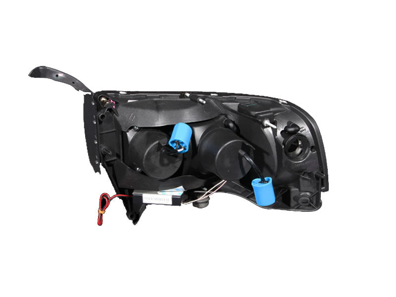 ANZO 1994-2001 Dodge Ram Projector Headlights with Halo, Chrome Housing, Pair
