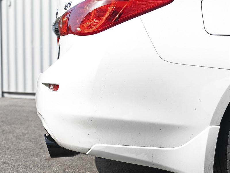 aFe Takeda 2.5-inch 304 Stainless Steel Axle-Back Exhaust System with Black Tips for Infiniti Q50 2016-2019