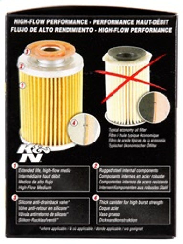 K&N Engineering HP-2003 Premium Oil Filter for Classic Pontiac Firebird
