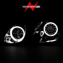Load image into Gallery viewer, ANZO 1998-2005 Lexus GS300 &amp; GS430 Projector Headlights with Halo, Chrome Housing, Clear Lens, Pair