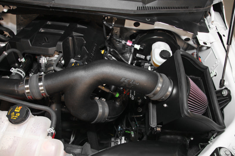 K&N Engineering Part 63-2593 High-Flow Cold Air Intake System for Ford F-150 2.7L V6 (2015-2018)