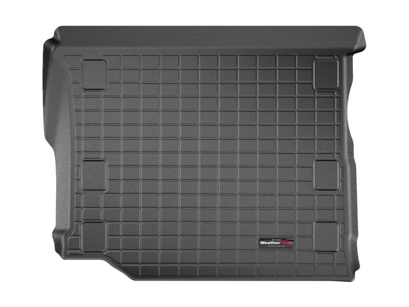 WeatherTech Part Number wet401107 Jeep Wrangler Cargo Liner * Black for 2018-2019 Models with Flat Load Floor & Subwoofer