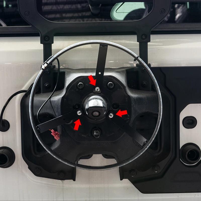 Oracle Lighting LED Illuminated Wheel Ring 3rd Brake Light - Red for Jeep