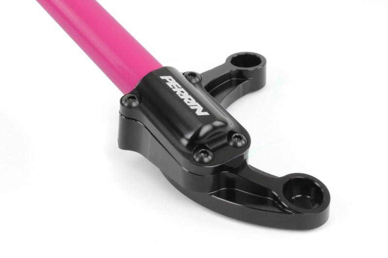 Perrin Performance Front Strut Brace for Subaru WRX, STi, Impreza, and Forester - Hyper Pink (Part #PSP-SUS-052HP)