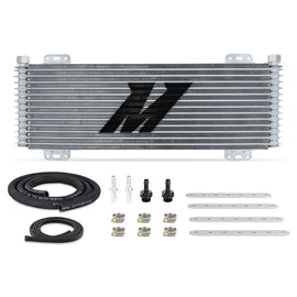 Mishimoto 13-Row Stacked Plate Transmission Cooler - Silver for Heavy-Duty Vehicles