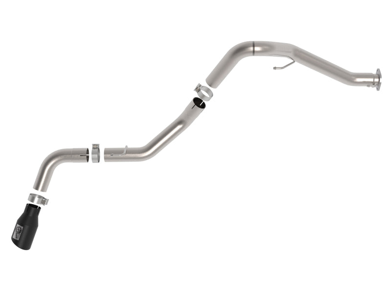 aFe Vulcan Series 3 Inch Stainless Steel DPF-Back Exhaust System with Black Tip for Jeep Gladiator (2021-2022) V6-3.0L
