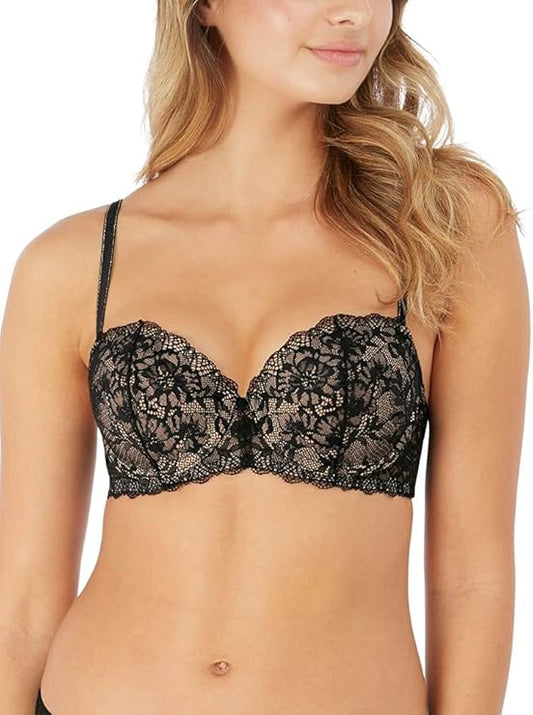 b.tempt'd by Wacoal Women's Lace Encounter Contour T Shirt Bra, Night, 34B