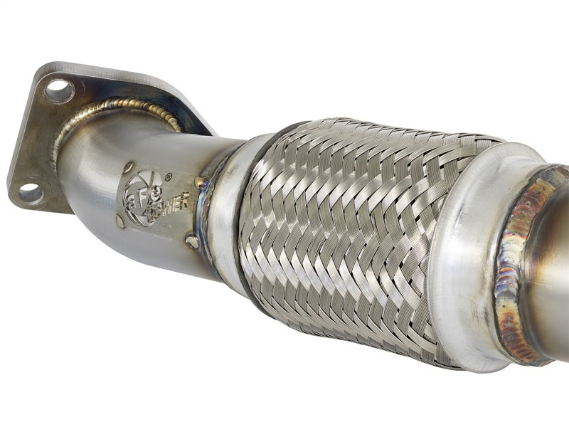 aFe Power Elite Twisted Steel 2-1/2 inch Mid-Pipe for Honda Civic 2016-2017 with 1.5L Turbo Engine