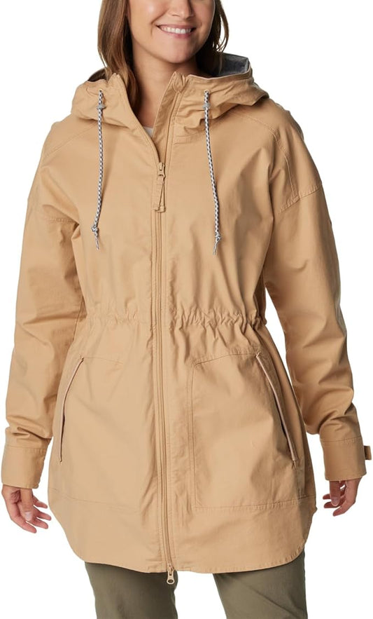 Columbia Women's Sage Lake Long Lined Jacket, Canoe, 2X