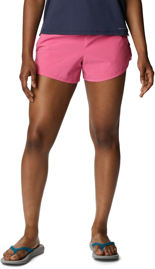 Columbia Women's Bogata Bay Stretch Short, Wild Geranium, X-Large