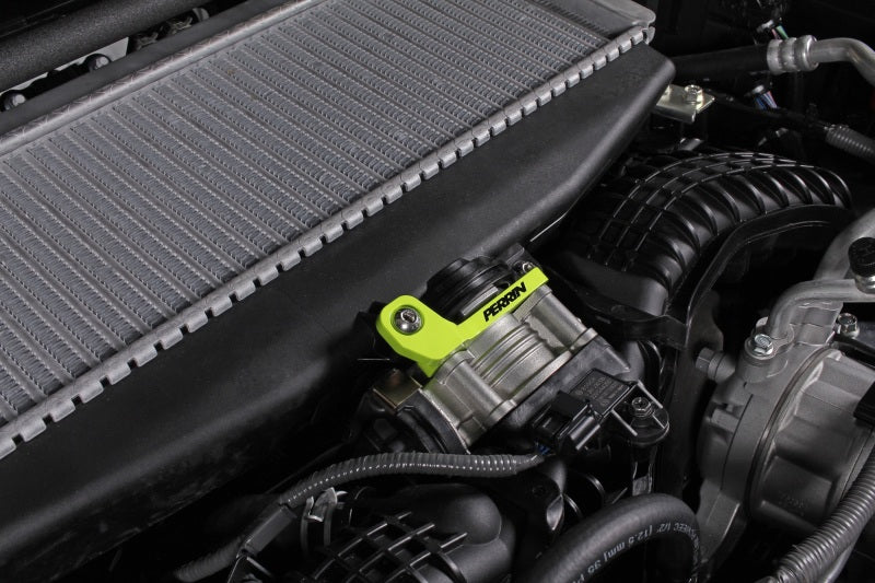 Perrin Performance Neon Yellow Turbo TMIC Bracket for Subaru WRX, Ascent, Outback & Legacy (Part Number: perPSP-ITR-331NY)