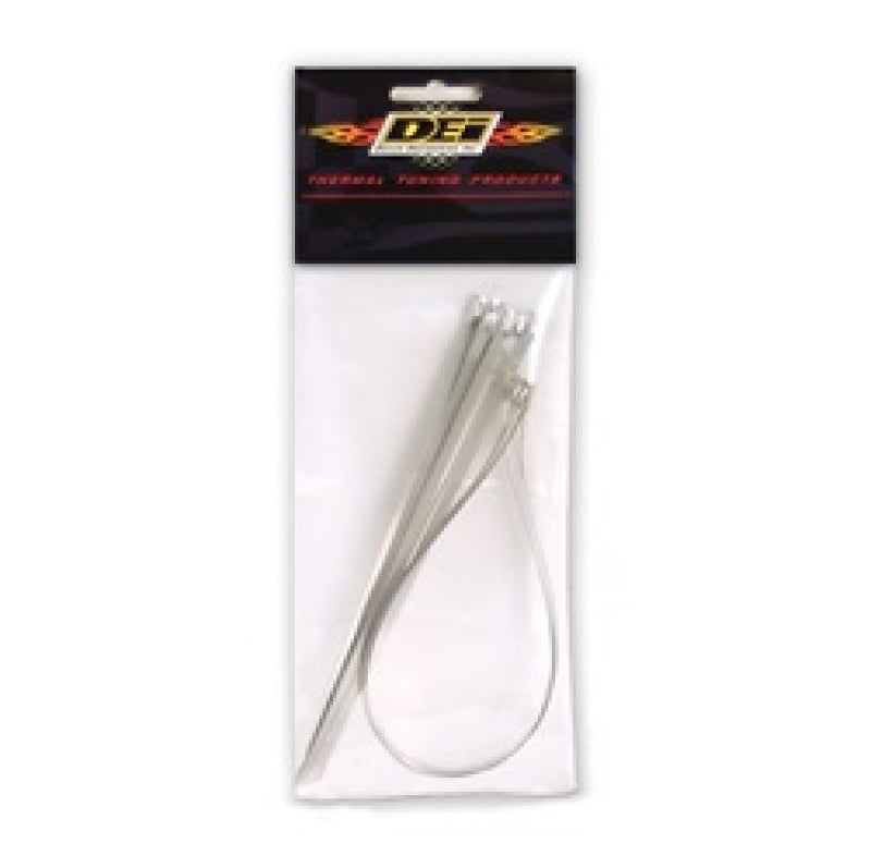 DEI Stainless Steel Locking Tie Kit - 8 Inch and 14 Inch Ties for High-Heat Applications