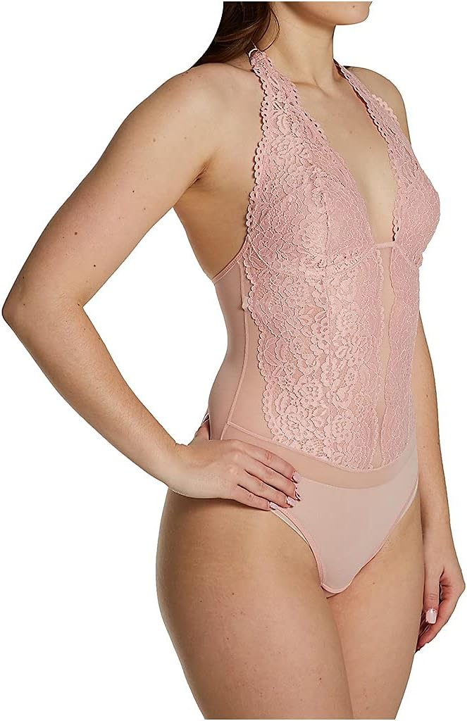 b.tempt'd by Wacoal Women's Ciao Bella Bodysuit, Silver Pink, Small