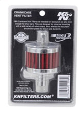 Load image into Gallery viewer, K&amp;N Engineering Steel Base Crankcase Vent Filter 0.5 inch Vent OD x 2 inch OD x 1.5 inch Height