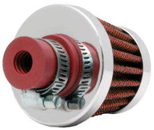 Load image into Gallery viewer, K&amp;N Engineering 62-1600RD Crankcase Vent Filter with Chrome Top and Base for Classic and Racing Applications