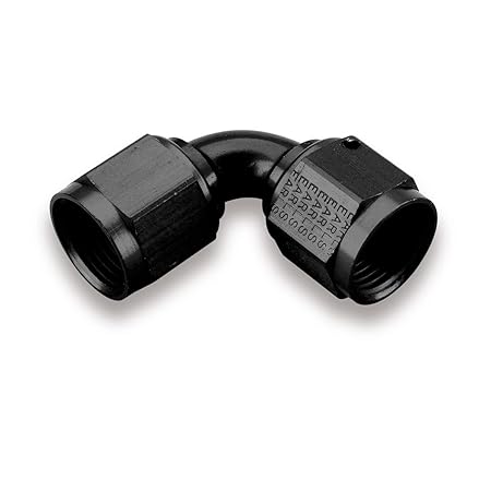 Earl's 90 Degree -6 AN Female to Female Swivel Adapter Aluminum Coupling