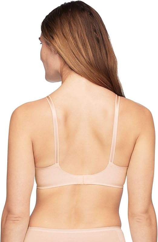 Warner's Women's Side Effects Underarm-Smoothing Comfort Wireless Lightly Lined T-Shirt Bra 1056, Sandshell