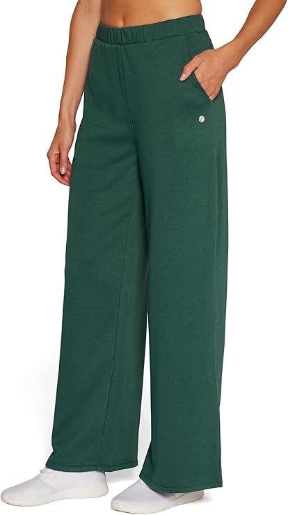 Bally Total Fitness Women's Standard Erin Wide Leg Pocket Pant, June Bug