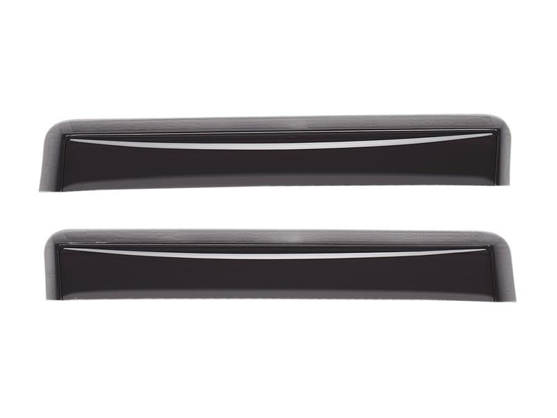 WeatherTech 2016+ Toyota Tacoma Double Cab Rear Side Window Deflectors - Dark Smoke