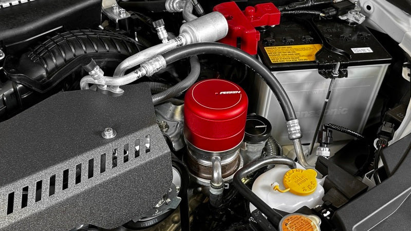 Perrin Performance Red Oil Filter Cover for Subaru WRX 2015-2025 & BRZ/FR-S/86/GR86 2013-2025