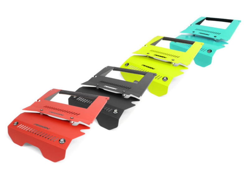 Perrin Performance Neon Yellow Engine Cover Kit for 2015-2021 Subaru WRX - Includes Intercooler and Pulley Covers