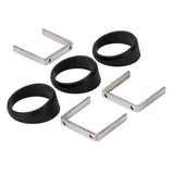 AutoMeter 2-1/16 Inch Black Angle Rings (3 Pack) with Mounting Brackets for Precise Gauge Installation