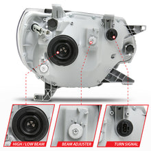 Load image into Gallery viewer, ANZO 2012-2015 Toyota Tacoma Crystal Headlights with Clear Lenses and Black Housing