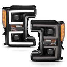 Load image into Gallery viewer, ANZO LED Headlights for 2017-2018 Ford F-250 and F-350 Super Duty – Black Plank-Style with Amber Switchback, Pair