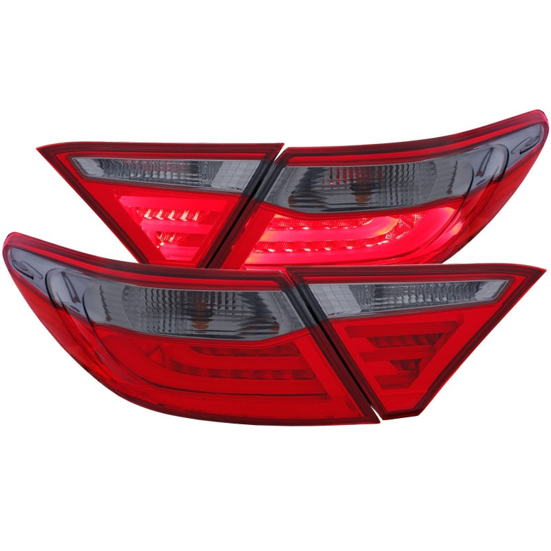 ANZO 2015-2016 Toyota Camry LED Tail Lights with Smoke Lens - Stylish and Fully Street Legal
