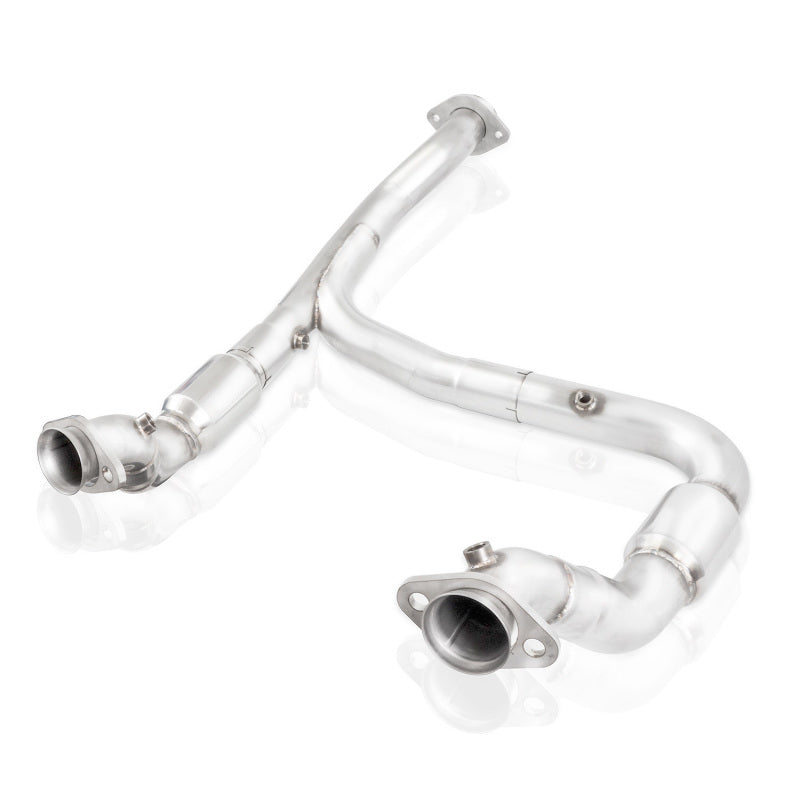 Stainless Works 15-20 Ford F-150 3.5L EcoBoost Downpipe with Catted Lead Pipes and Y-Pipe