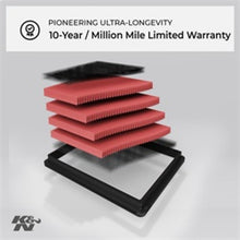 Load image into Gallery viewer, K&amp;N Engineering Part KN-33-2431 High-Flow Drop-In Air Filter for Ford Mustang V8