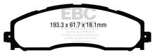 Load image into Gallery viewer, EBC Yellowstuff Rear Brake Pads for Ford F-250 Super Duty - Part Number EBC DP43016R