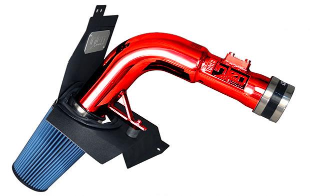 Injen SP1206WR Cold Air Intake System for 2015-2017 Subaru WRX STI, 2.5L Turbo - Wrinkle Red with MegaRam Technology