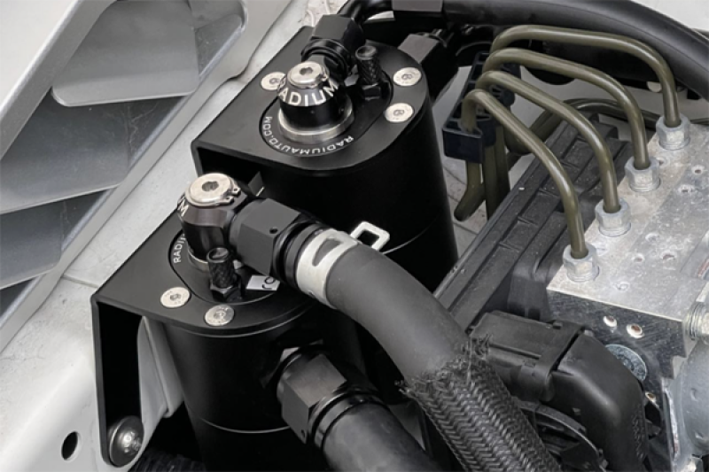 Radium Engineering Dual Catch Can Kit for 2015-2021 Subaru WRX with Fluid Lock System