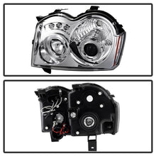 Load image into Gallery viewer, Spyder Jeep Grand Cherokee 2005-2008 LED Halo Projector Headlights with Chrome Finish * Part PRO-YD-JGC05-HL-C