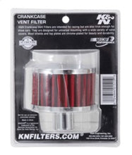 Load image into Gallery viewer, K&amp;N Engineering 62-1170 Chrome Plated Steel Crankcase Vent Filter for Classic and Racing Engines