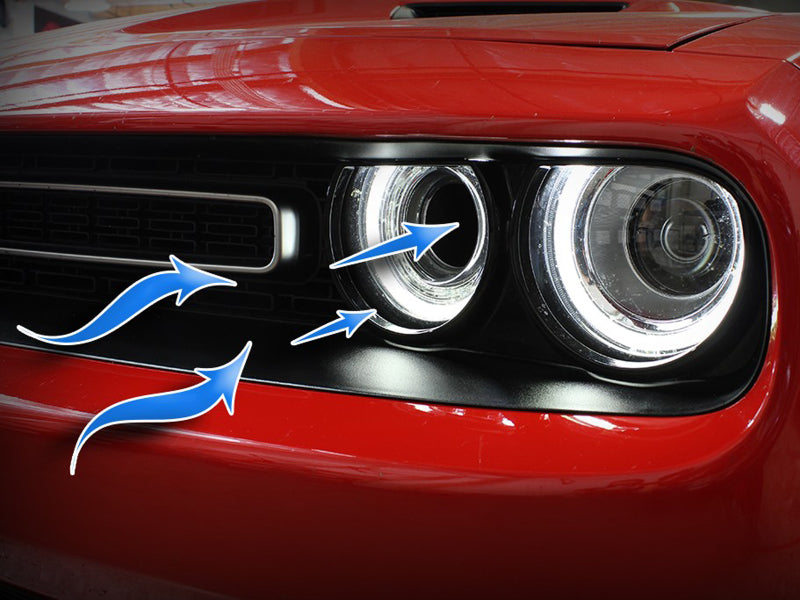 aFe Dynamic Air Scoop for Dodge Challenger 2015-2023 * Blue, Part #afe54-72203-SL