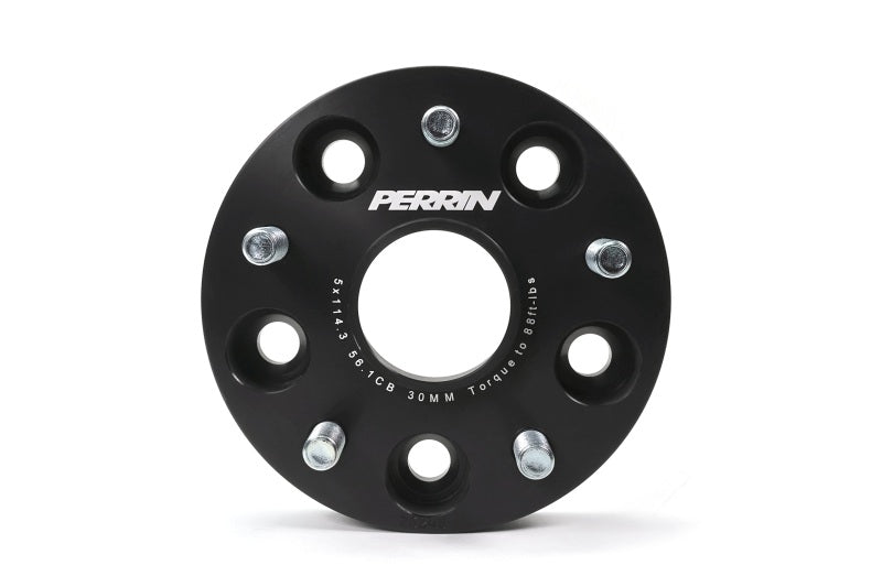 Perrin Performance Subaru 30mm Wheel Spacers 5x114.3 Bolt Pattern with 56mm Hub - Black