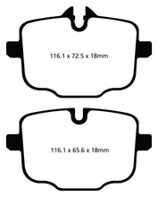 Load image into Gallery viewer, EBC Greenstuff 2000 Series Rear Brake Pads for BMW 535i and 650i (Part No. ebcDP22089)