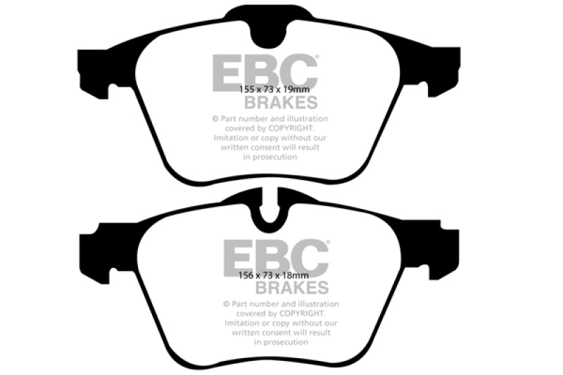 EBC Yellowstuff Brake Pads for Jaguar XF 3.0 Supercharged * Performance Street and Track Use