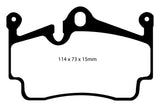 EBC Redstuff Ceramic Low Dust Rear Brake Pads for Porsche 911, Cayman, and Boxster * Part Number ebcdp31920c