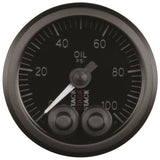 AutoMeter Stack Instruments Pro Control 52mm Oil Pressure Gauge - Black (0-100 PSI, 1/8in NPTF Male)