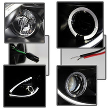 Load image into Gallery viewer, Spyder Nissan Altima 4-Door 2010-2012 Projector Headlights with LED Halo and Light Tube DRL - Black (Part #PRO-YD-NA104D-LTDRL-BK)