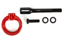 Load image into Gallery viewer, Perrin Performance Front Tow Hook Kit for 2002-2007 Subaru WRX/STI - Red